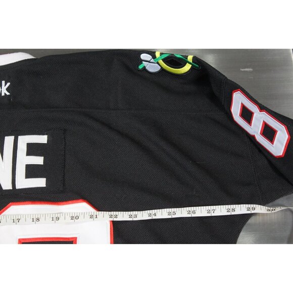 Reebok CCM Jersey V-Neck Pullover Chicago Blackhawks Kane #88 Size 54 Black PO18 - Picture 4 of 9